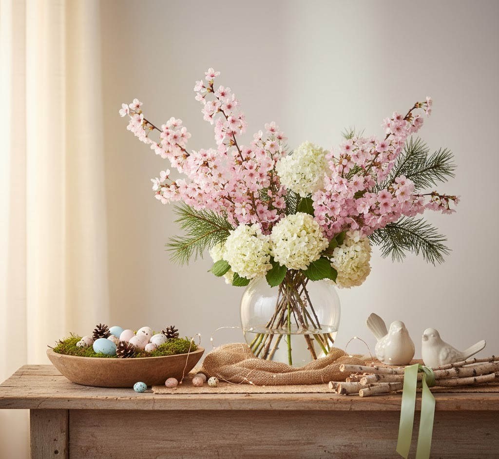 Spring floral arrangements