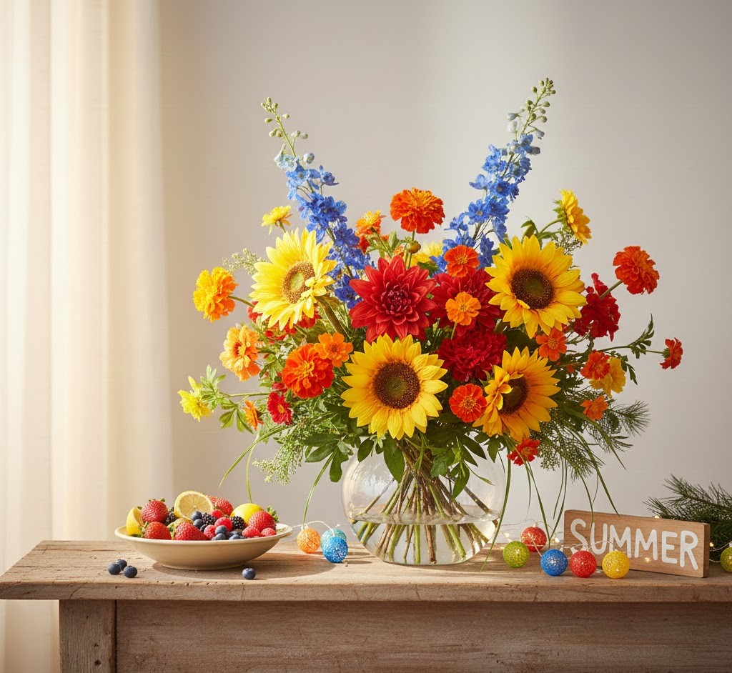 Bright summer decorations