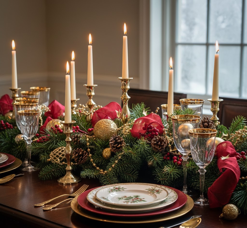 Elegant winter decorations